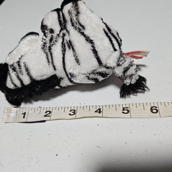 Wild Republic Zebra 5 inch Mini Plush Black White Striped Stuffed Animal Toy - Picture 8 of 8